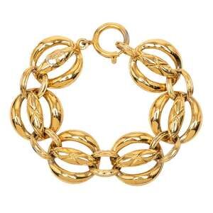 CHANEL Authentic Green Charm Bracelet